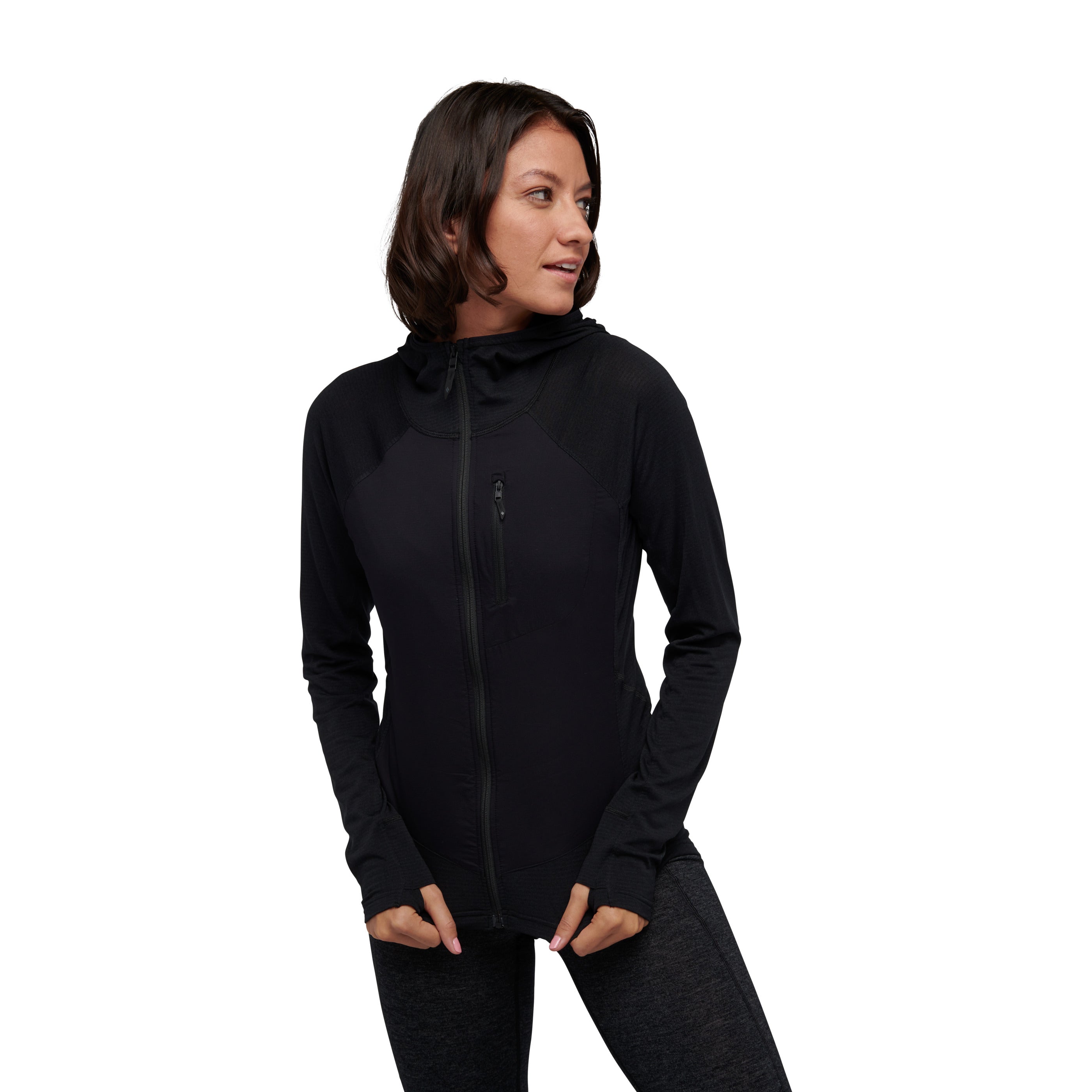 Haut à capuchon hybride Coefficient LT pour femme