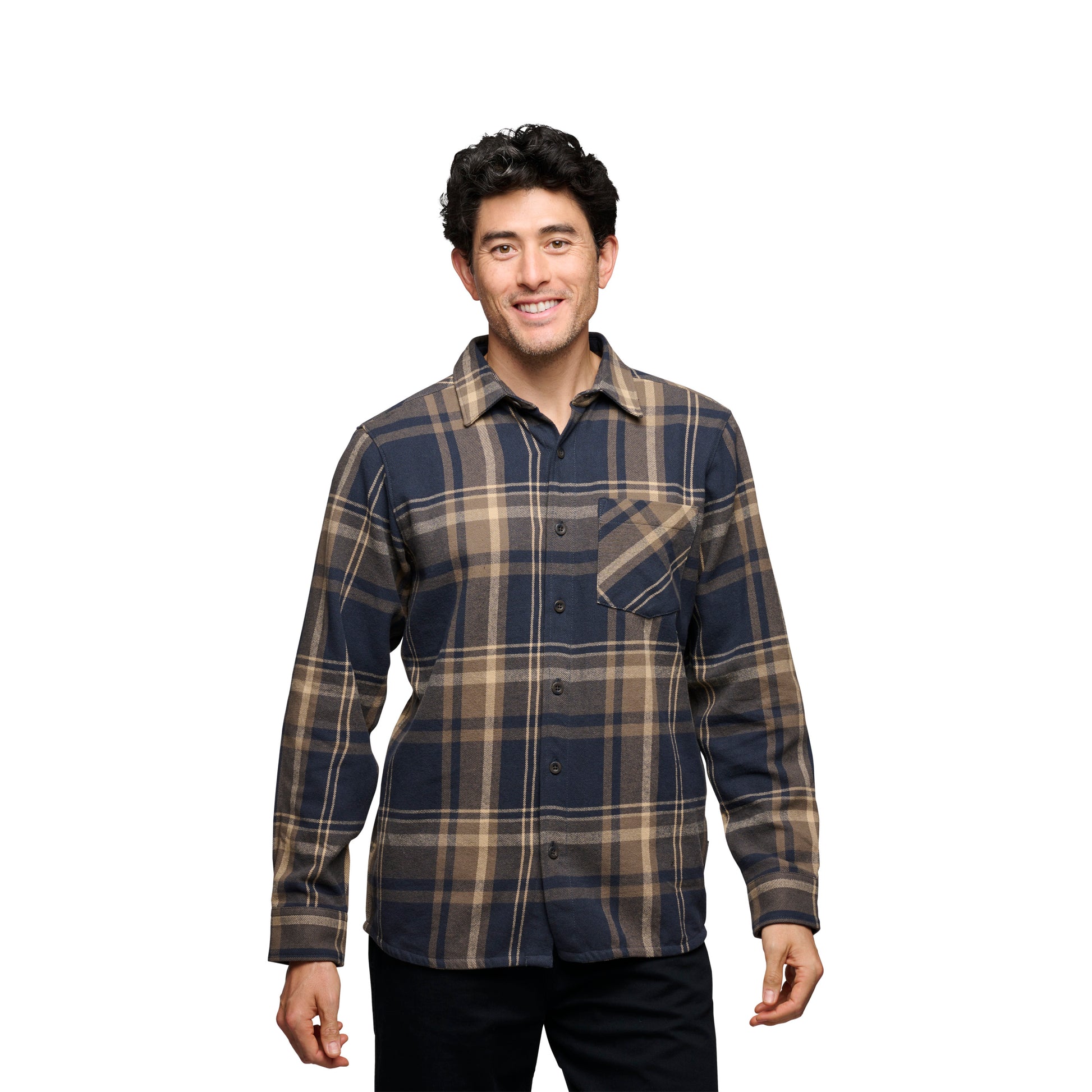 Charcoal-Walnut Plaid