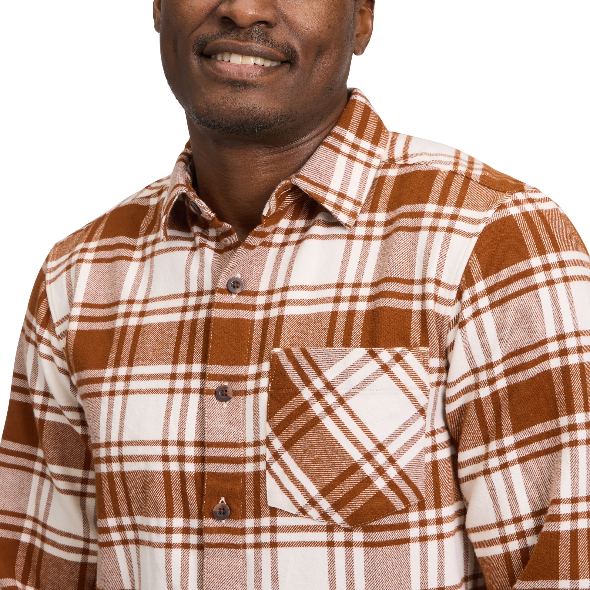 Clay-Off White Plaid