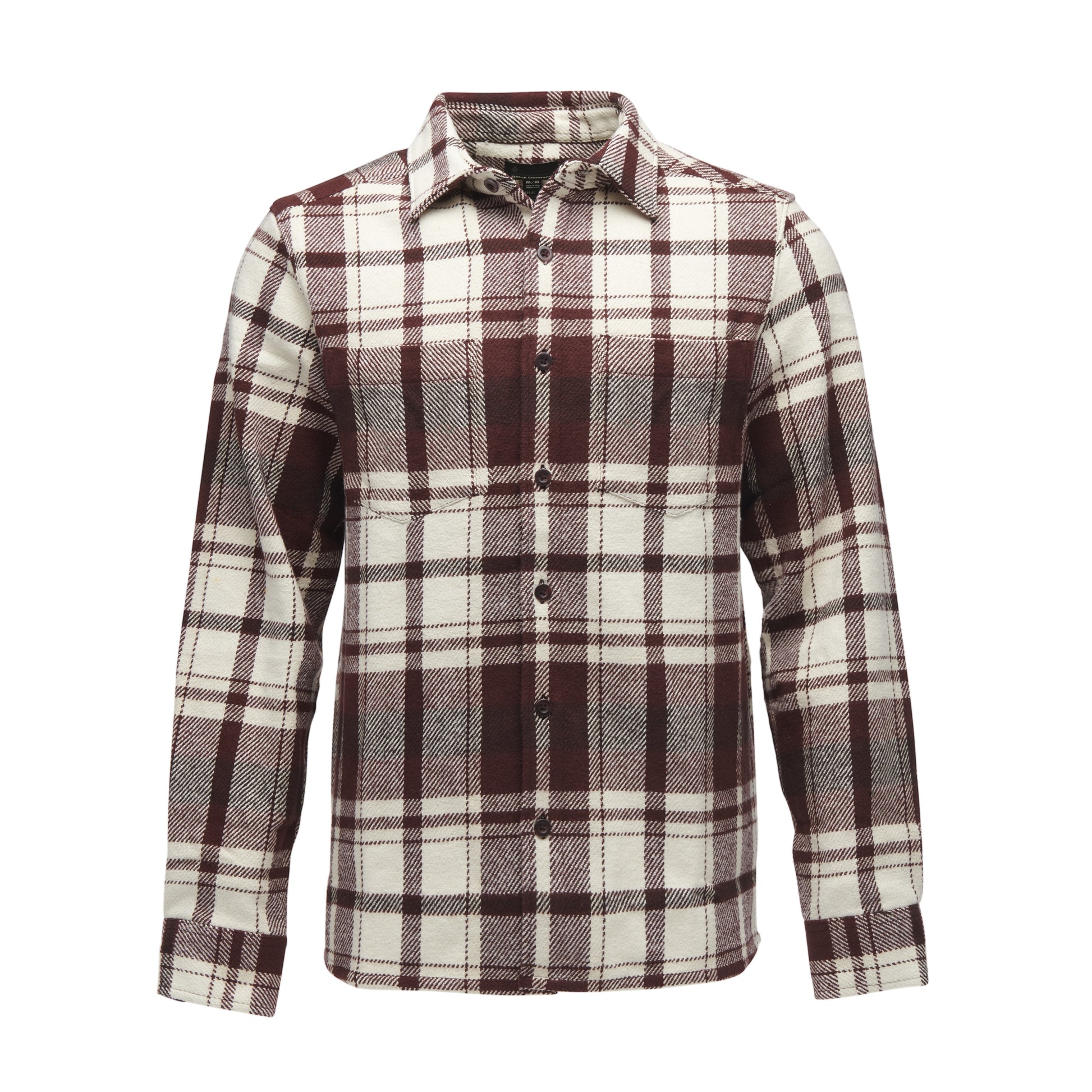Burgundy-Off White Plaid