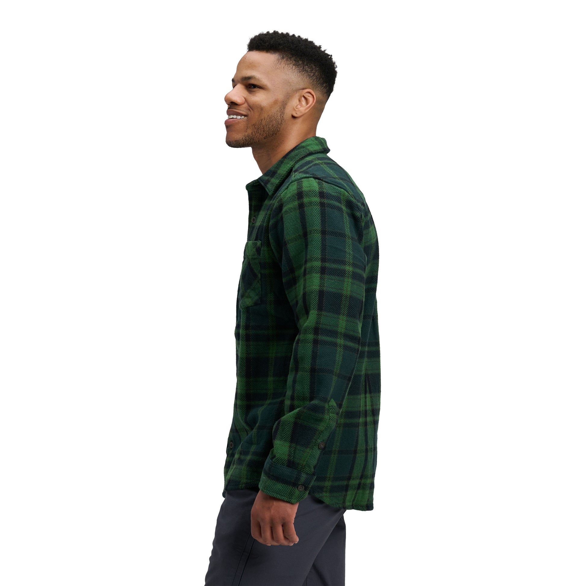 Palm Green-Anthracite Plaid