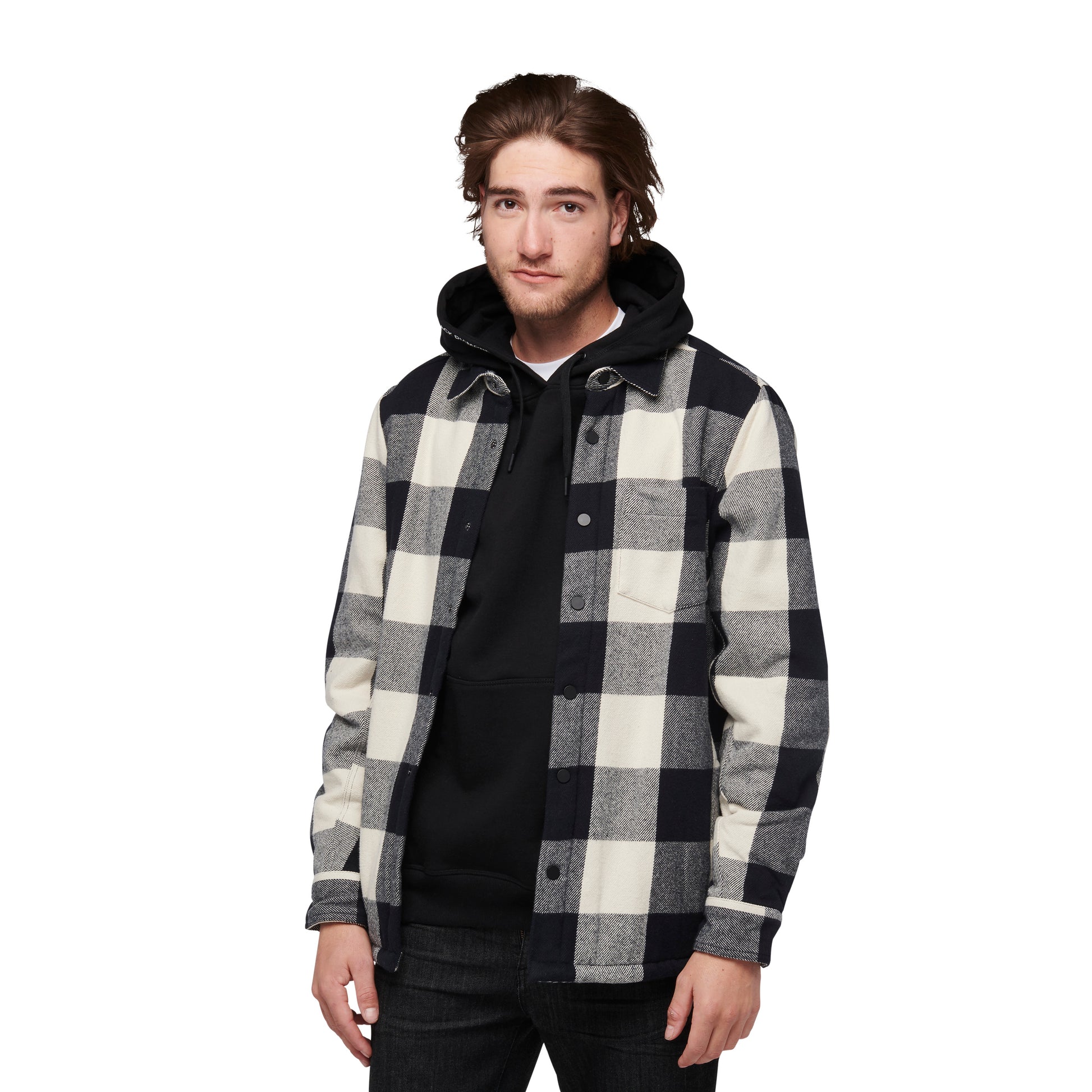 Black-Off White Plaid