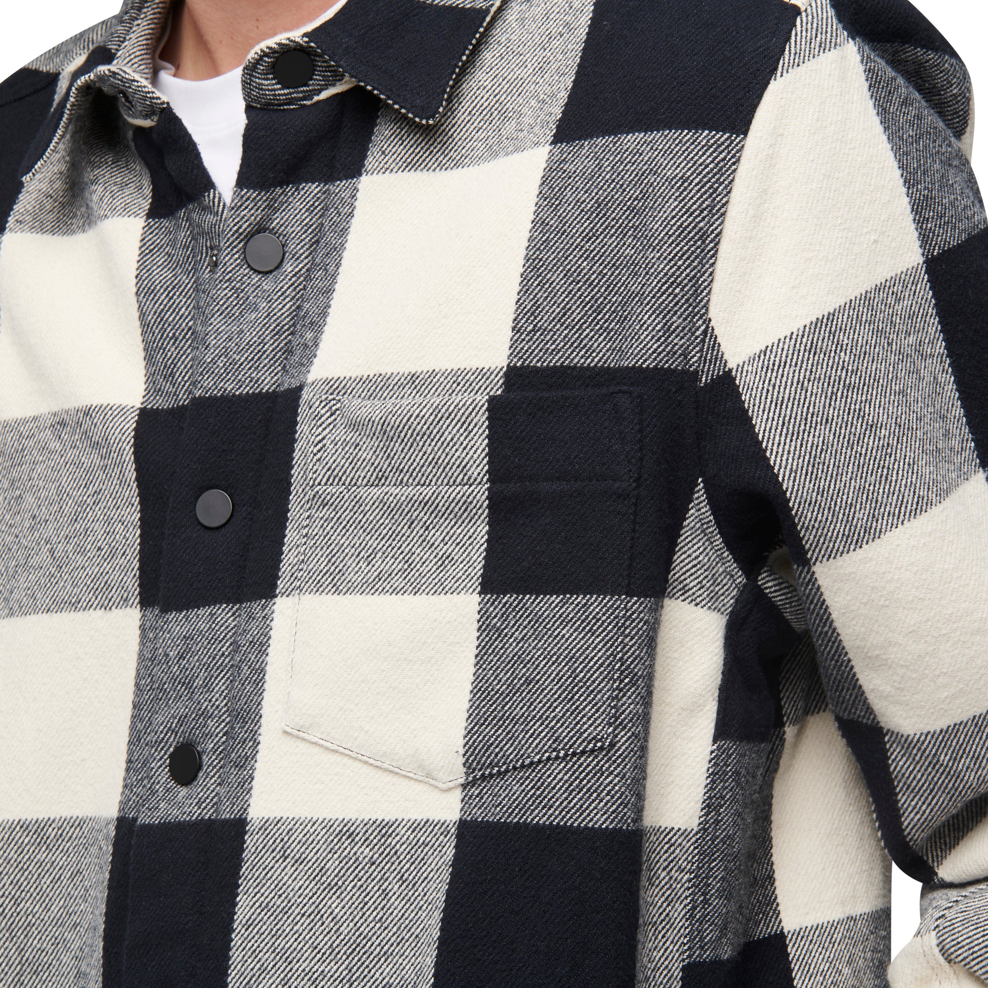 Black-Off White Plaid