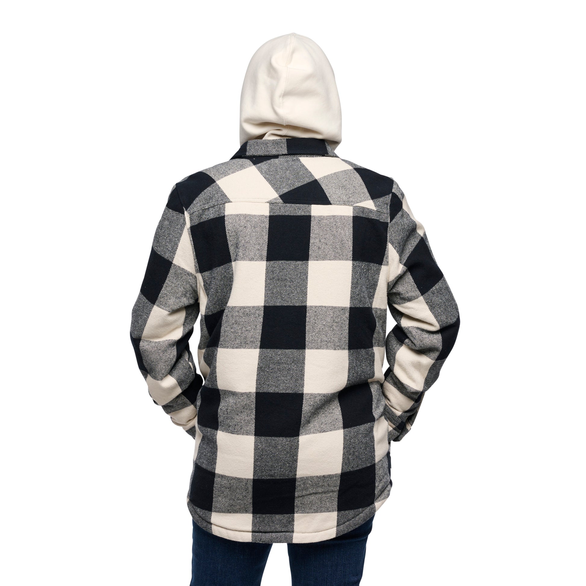 Black-Off White Plaid