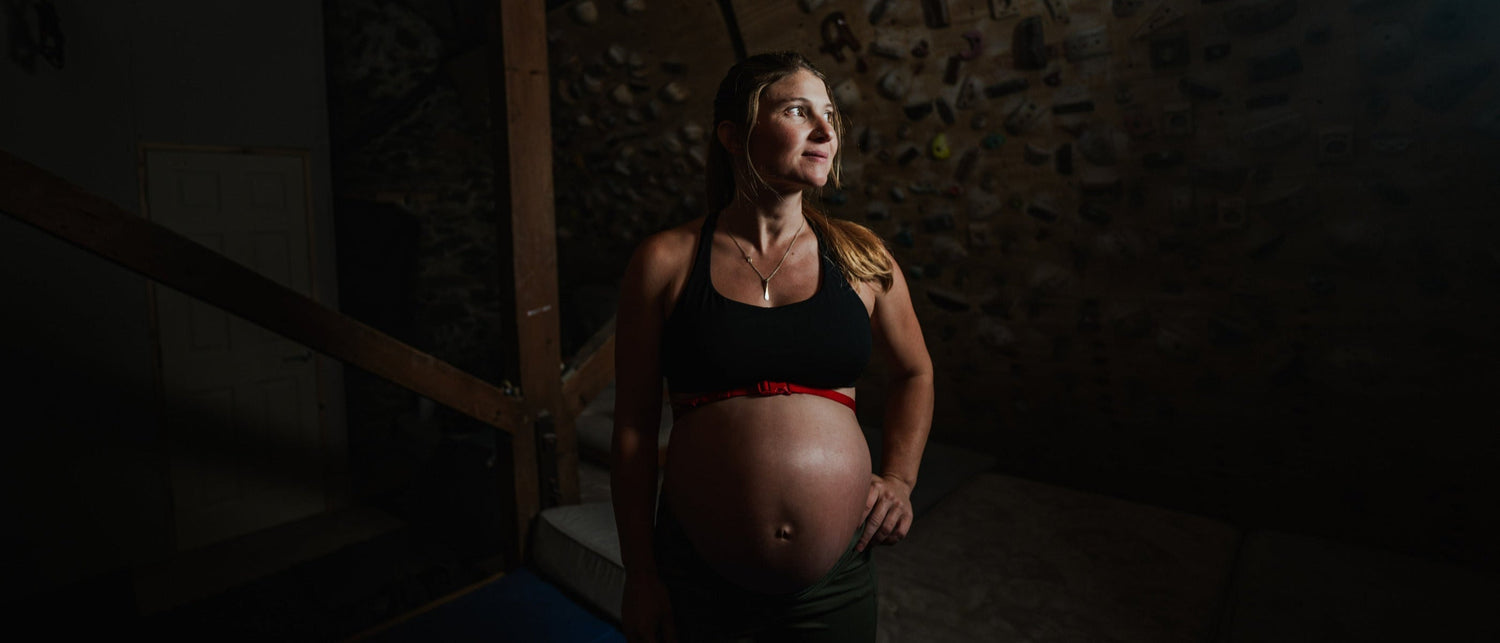 BD athlete Hazel Findlay poses while pregnant.