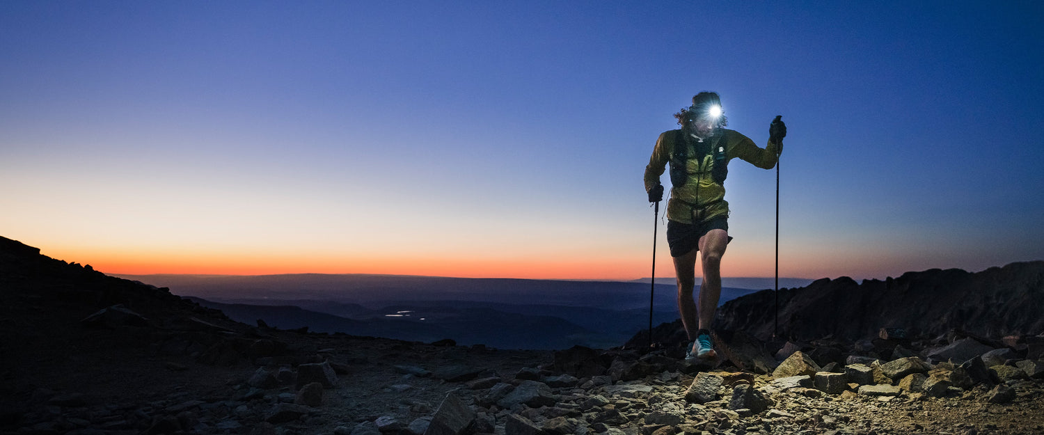 BD athlete Joe Grant hiking in southwest CO