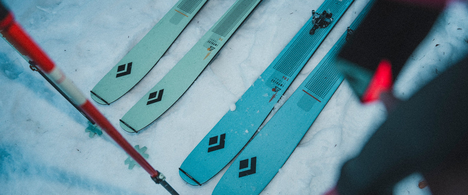 A top down shot of the impulse skis