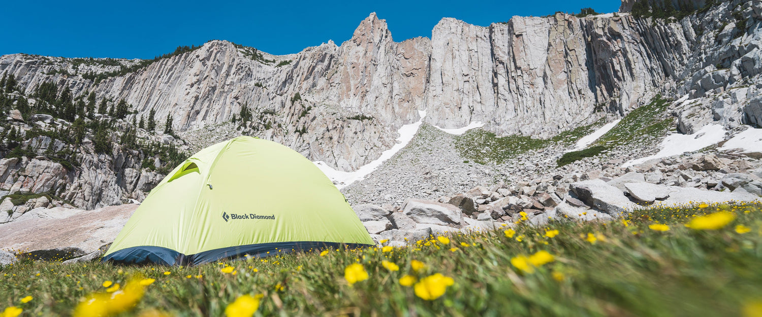 A Black Diamond tent in the Lone Peak Cirque, UT.