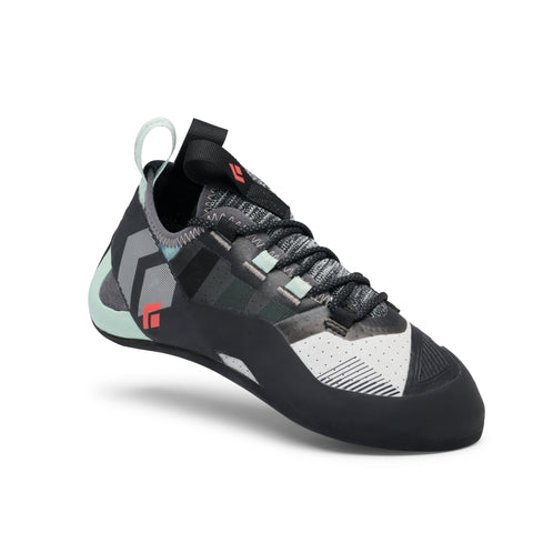 Black Diamond Women's Momentum Lace Climbing Shoes, Foam Green/Alloy / 37.5