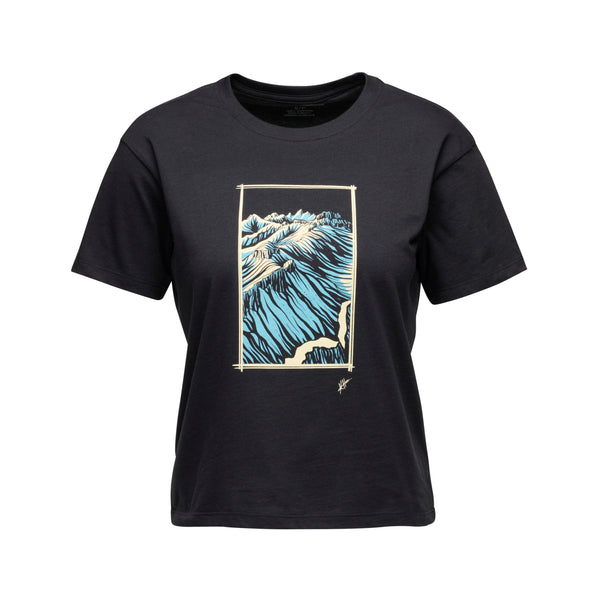 Ameri ✖️WIND AND SEABIG CHECK SHIRT＆PANT Women's Gros Ventre Range T-Shirt – Black Diamond