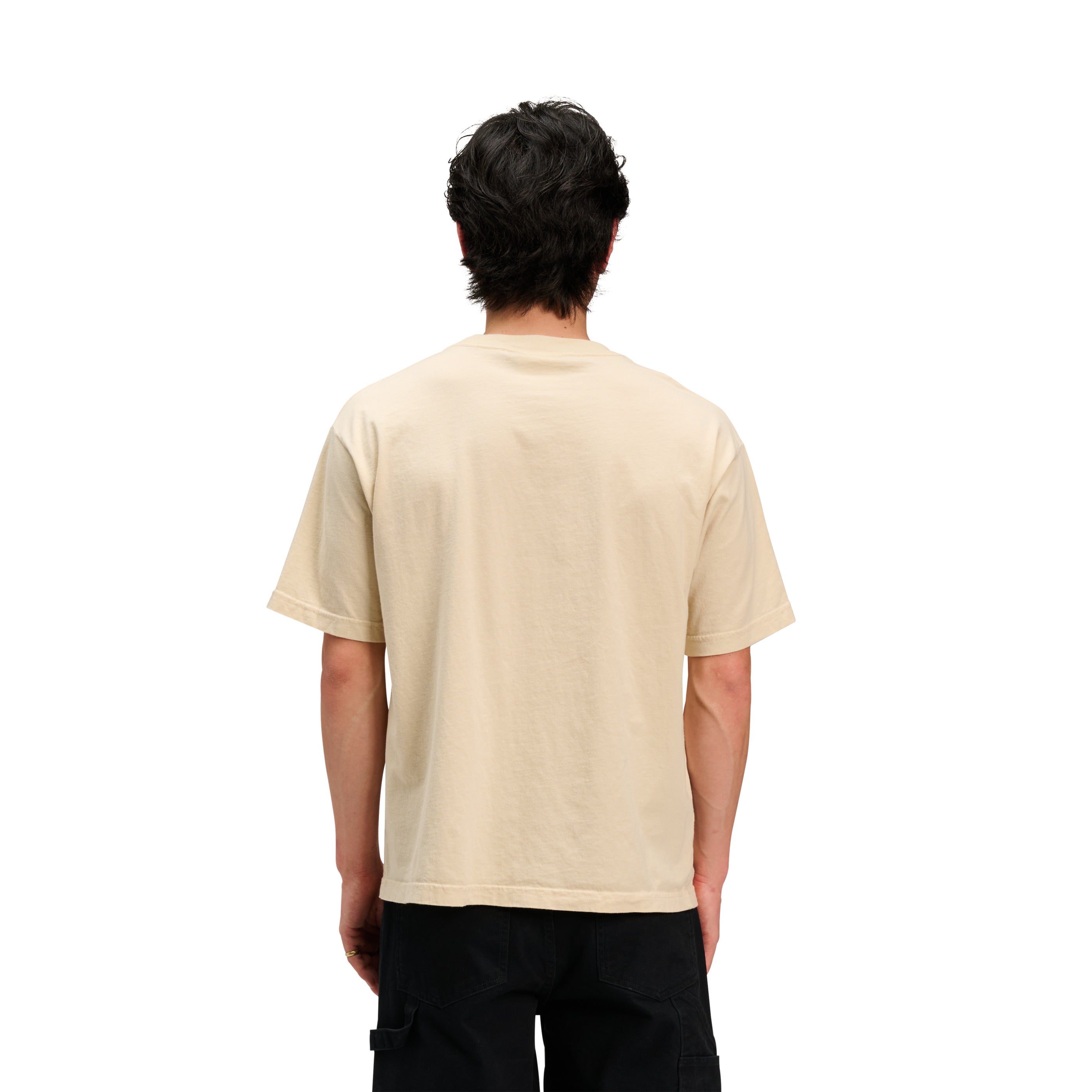【DISCERNMENT】Boxy Fit Pigment Basic Short Sleeve T-Shirt BD HEX Friends Short Sleeve Tee – Black Diamond