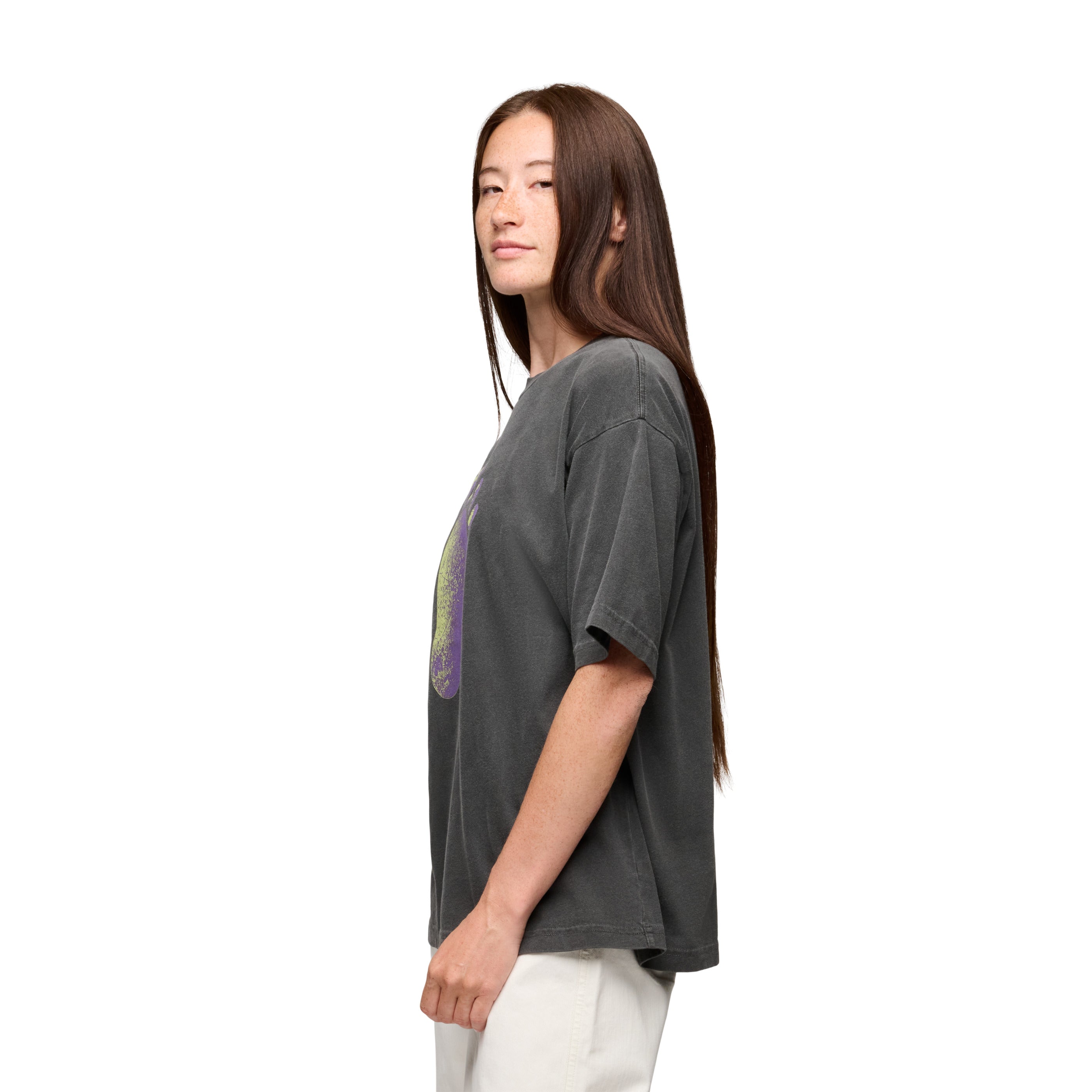Washed Black ~ Model is 5' 7" | Chest 36" | Waist 27" | Size Small/6 