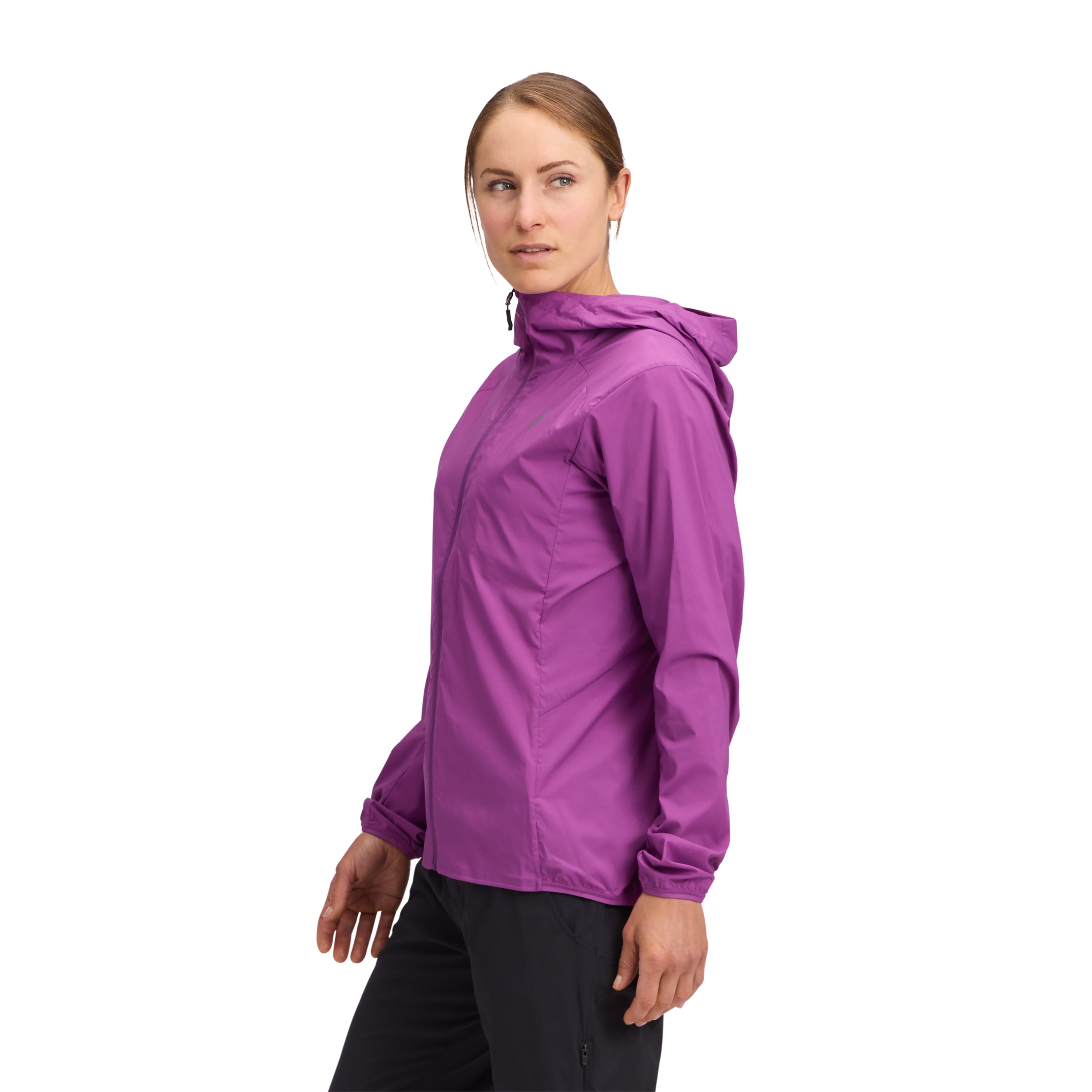 Piton Purple ~ Model is 5' 8" | Chest 34" | Waist 28" | Size Small/6 