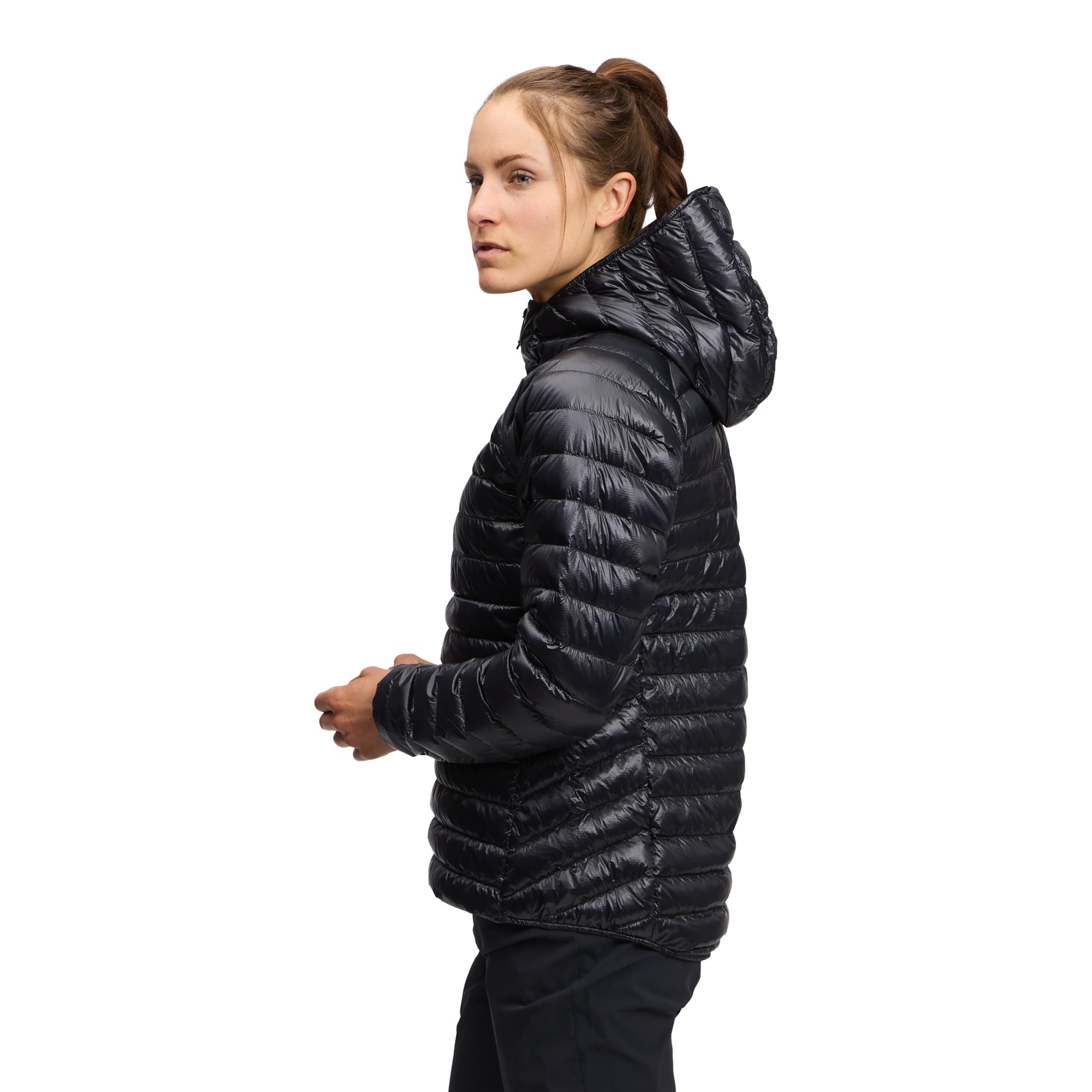 Black ~ Model is 5' 8" | Chest 34" | Waist 28" | Size Small/6 
