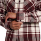 Burgundy-Off White Plaid 
