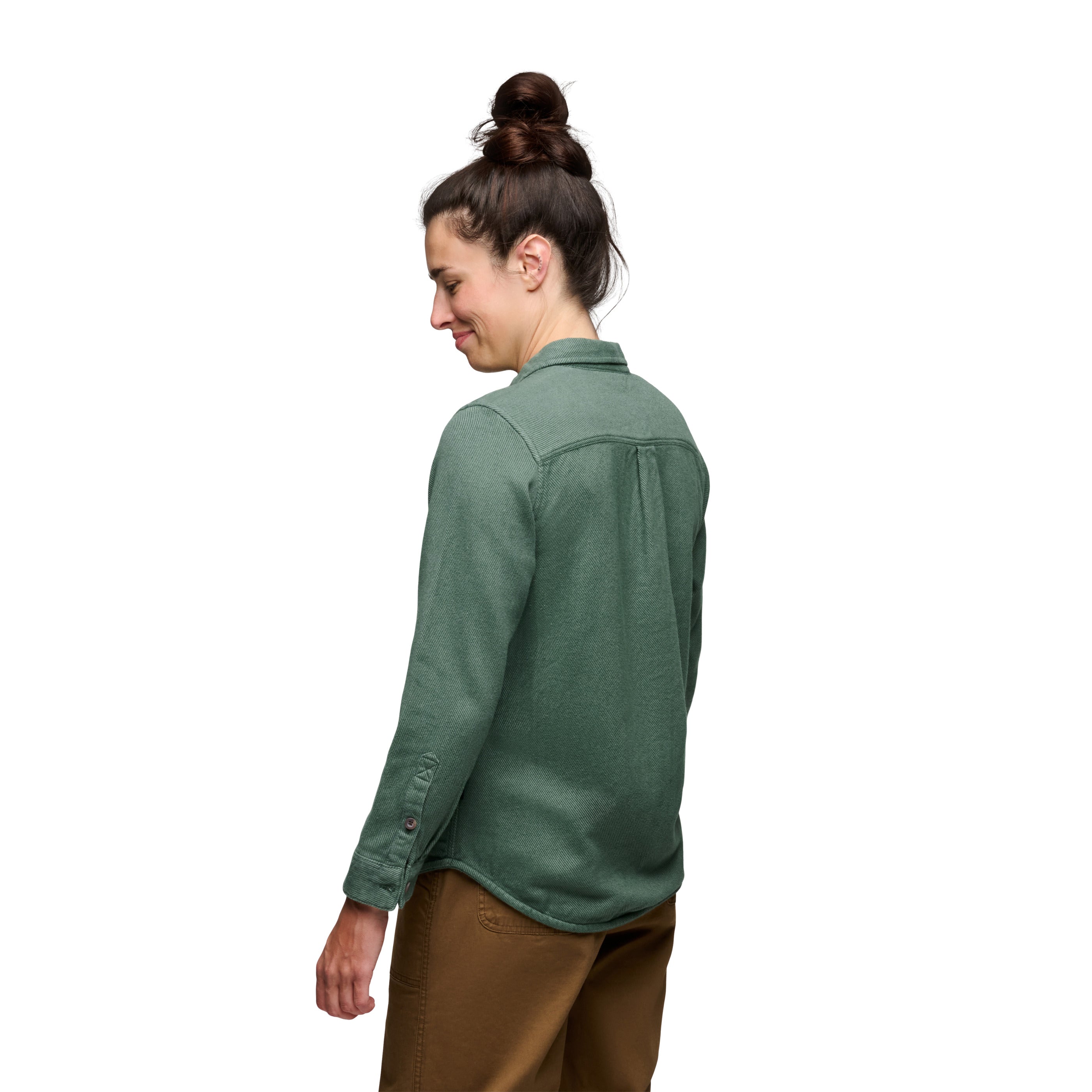 Laurel Green ~ Model is 5' 6" | Chest 36" | Waist 27" | Size Small/6 