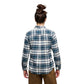 Midnight Blue-Chalk ~ Model is 5' 6" | Chest 36" | Waist 27" | Size Small/6 