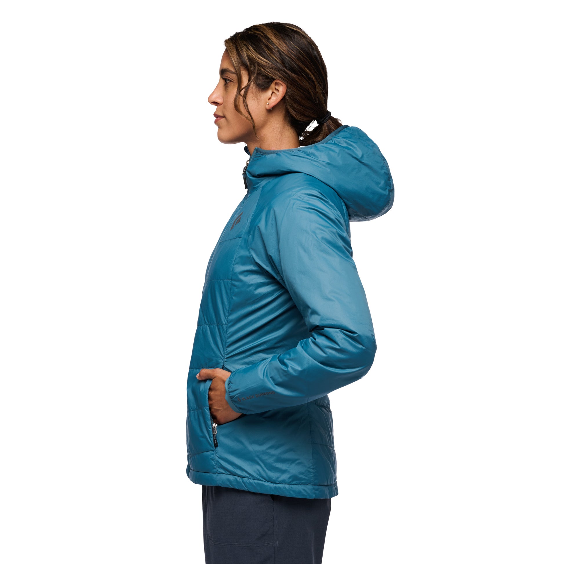 Creek Blue ~ Model is 5' 6" | Chest 34" | Waist 28" | Size Small/6 
