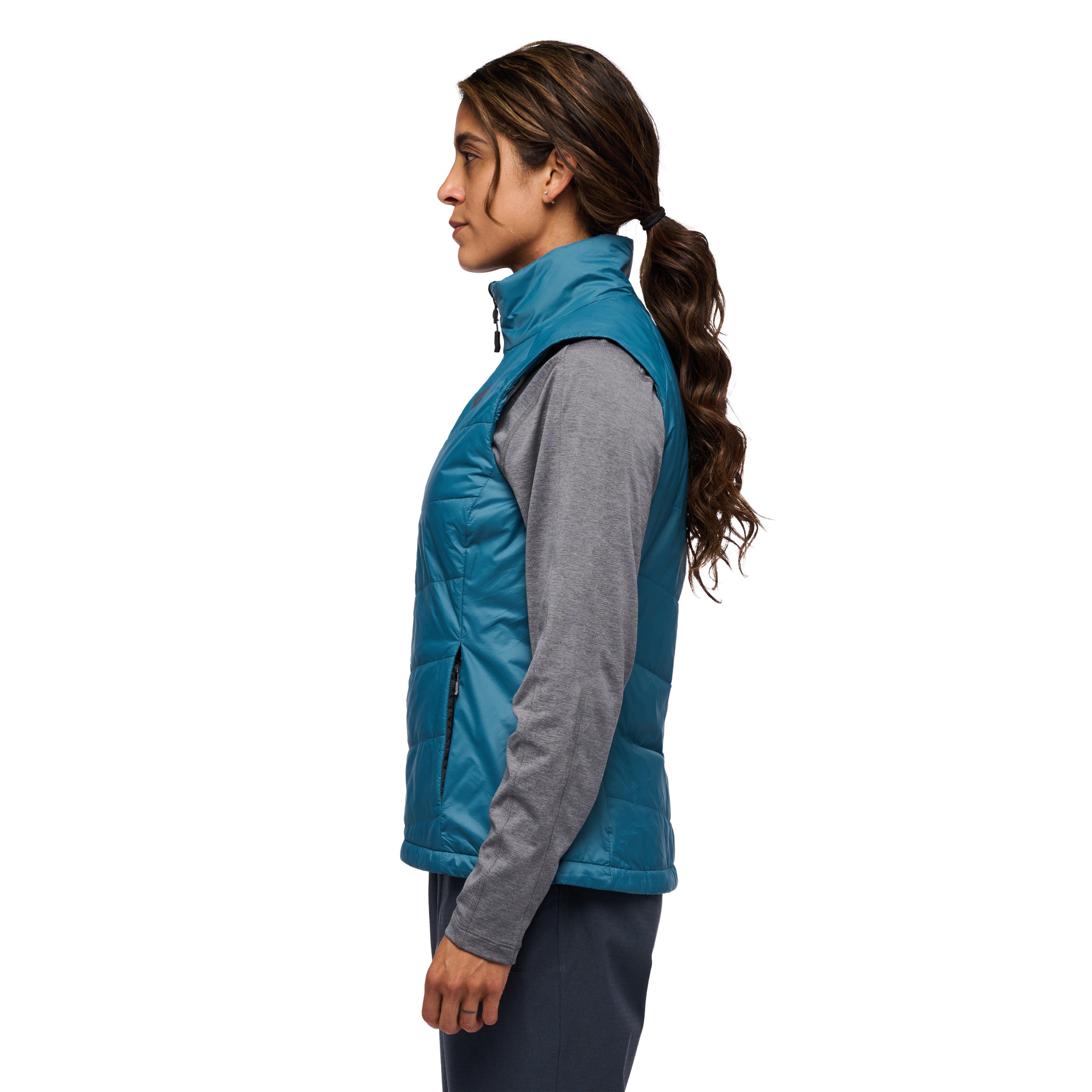 Creek Blue ~ Model is 5' 6" | Chest 34" | Waist 28" | Size Small/6 