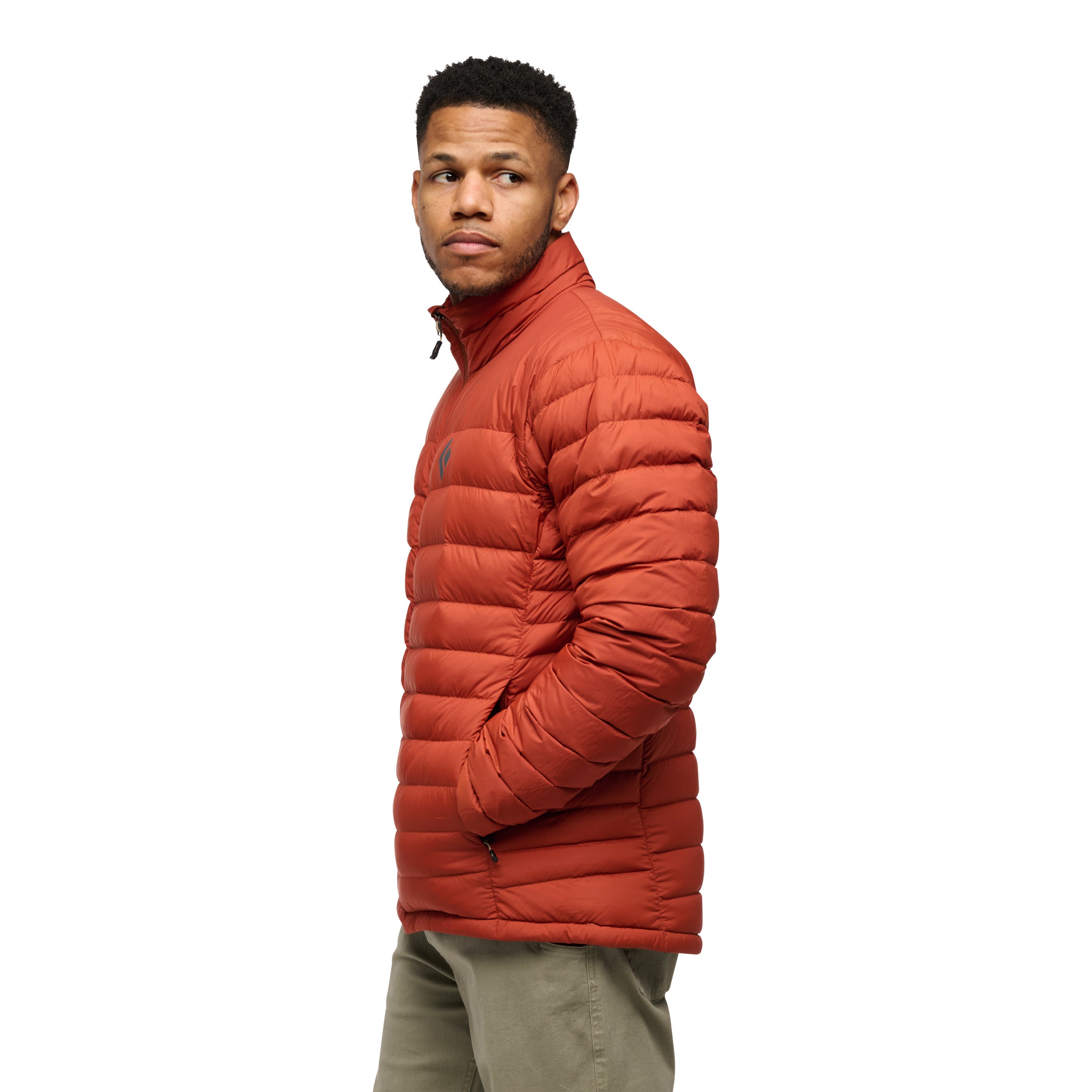 Burnt Sienna ~ Model is 5' 11" | Chest 40" | Waist 33" | Size Medium/32 