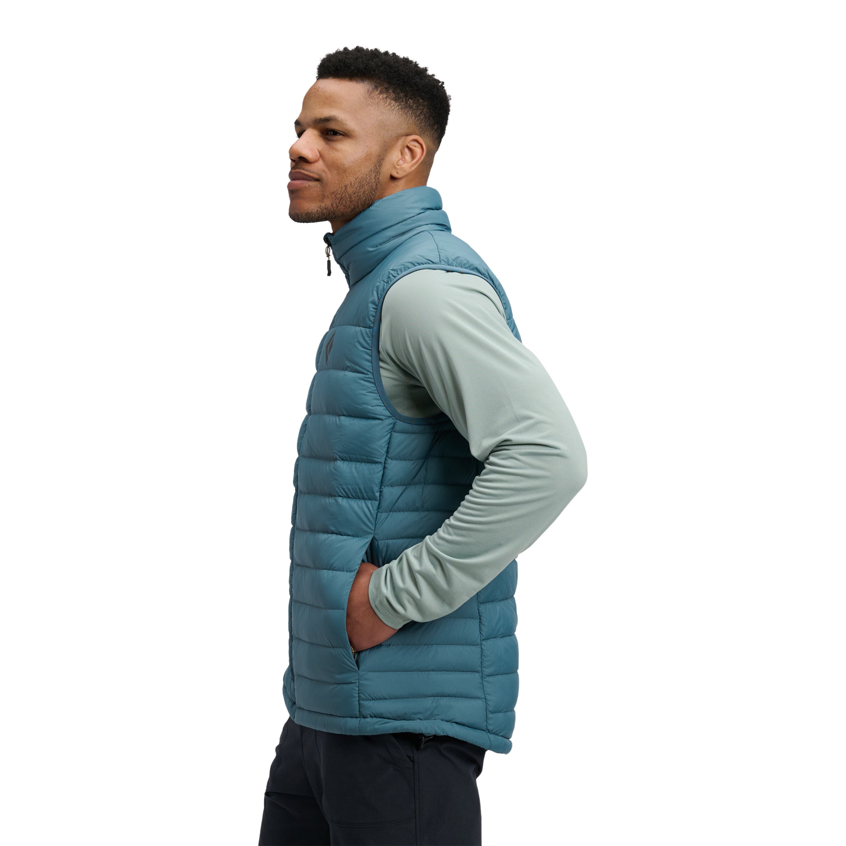 Creek Blue ~ Model is 5' 11" | Chest 40" | Waist 33" | Size Medium/32 
