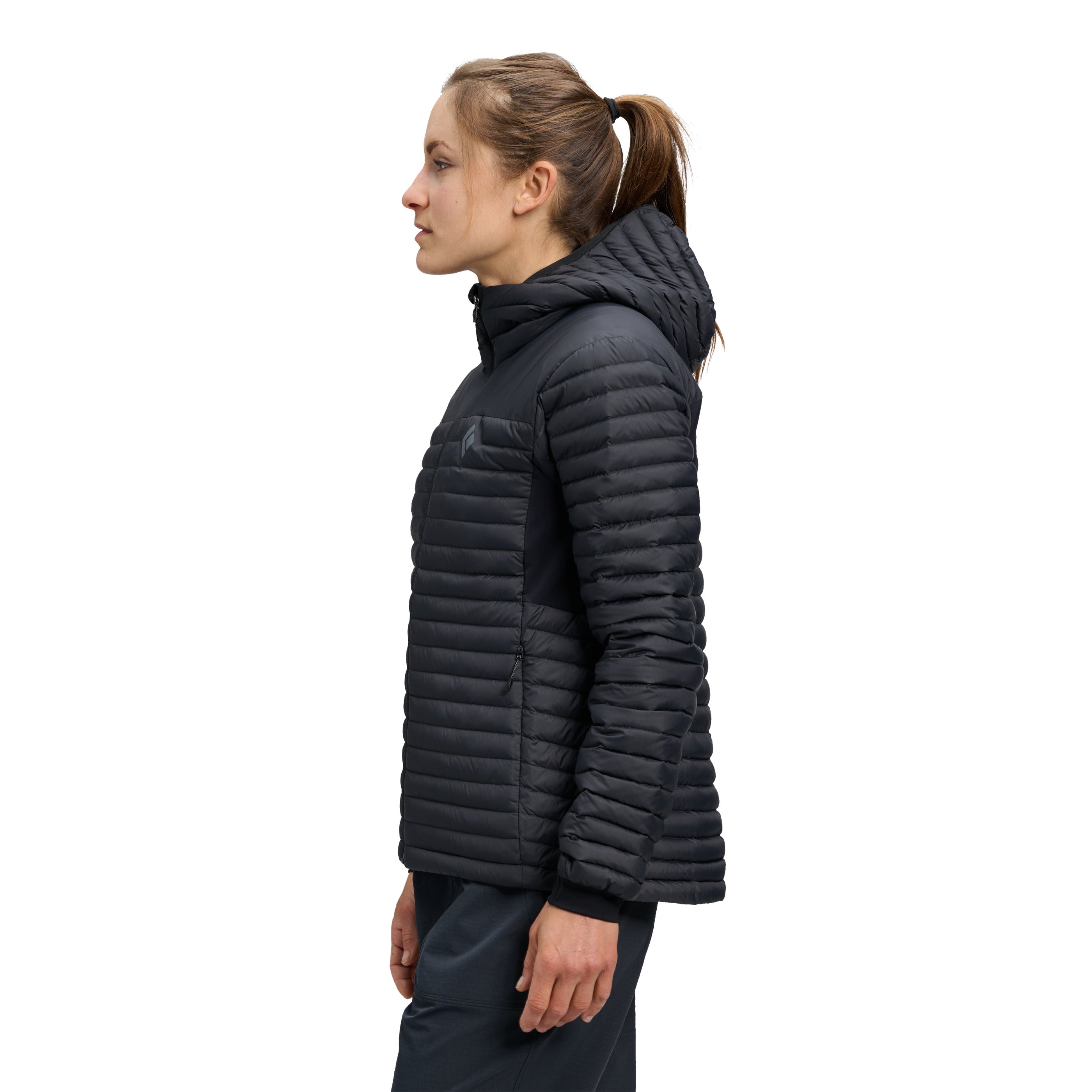 Black ~ Model is 5' 8" | Chest 34" | Waist 28" | Size Small/6 