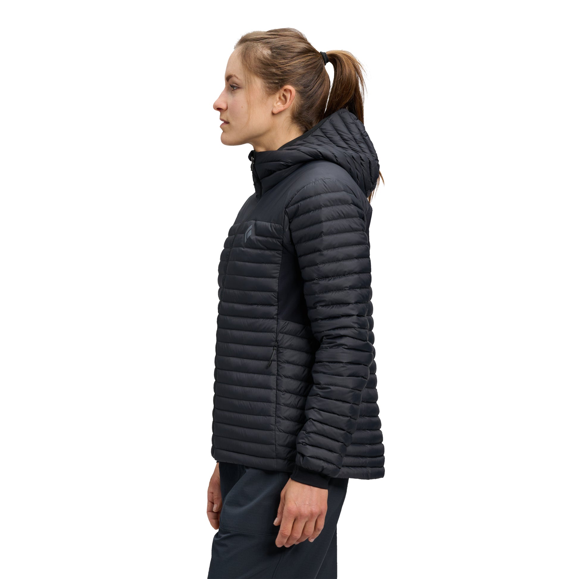 Black ~ Model is 5' 8" | Chest 34" | Waist 28" | Size Small/6 
