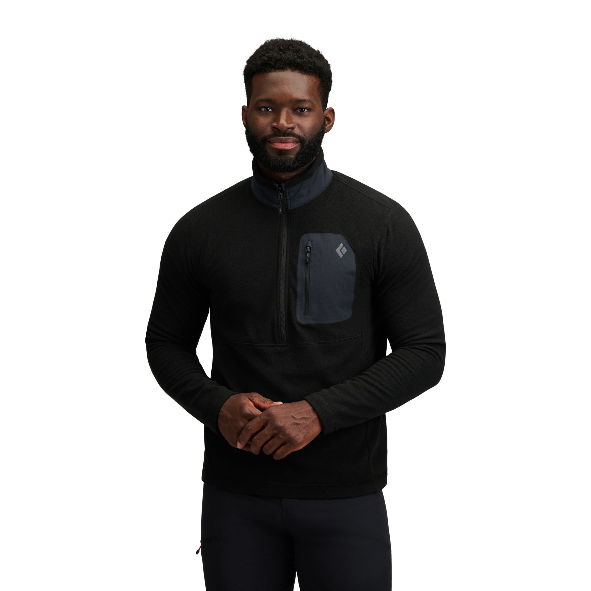 Black-Black ~ Model Height 6' 0" | Chest 40" | Waist 32" | Size Medium/32