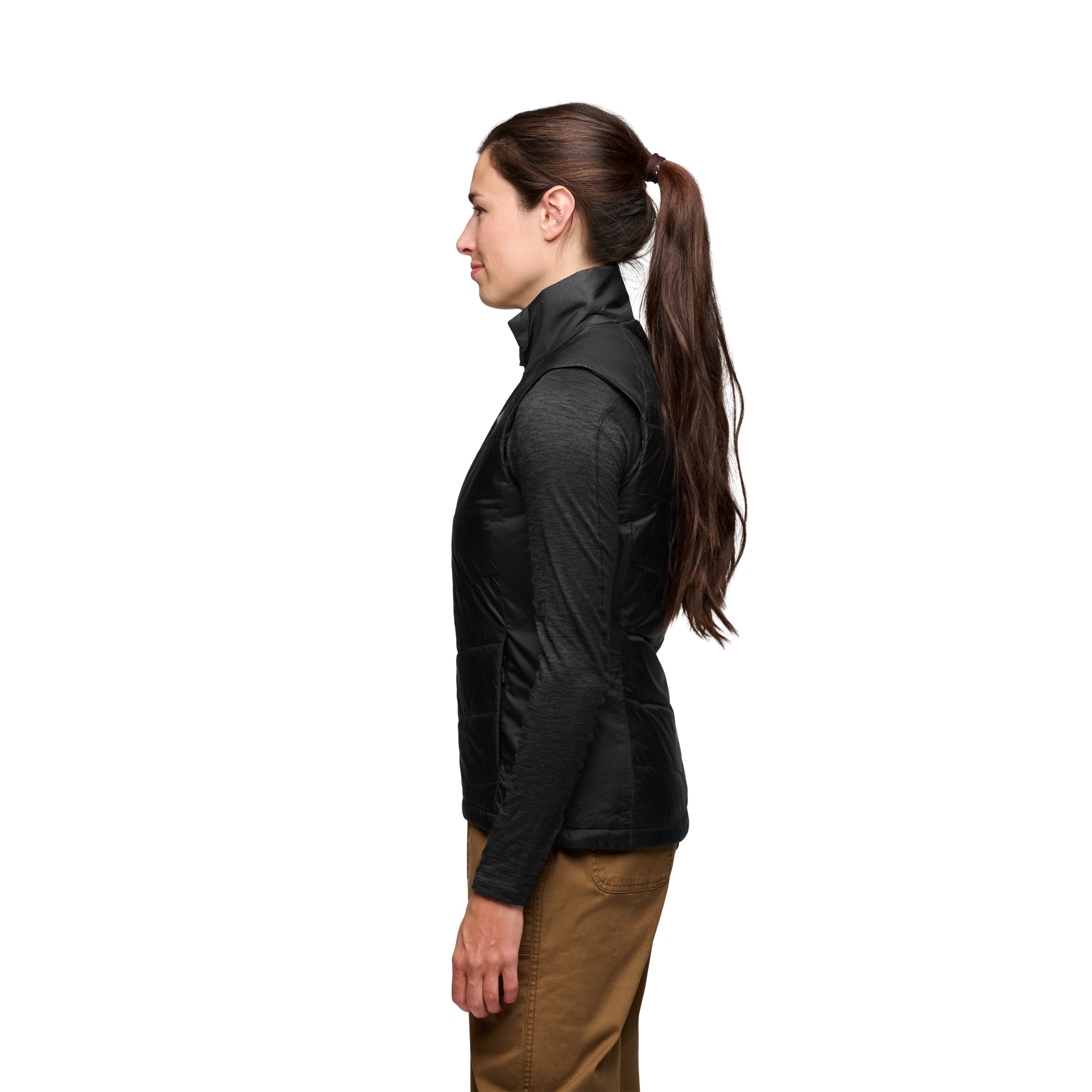 Black ~ Model is 5' 6" | Chest 36" | Waist 27" | Size Small/6 