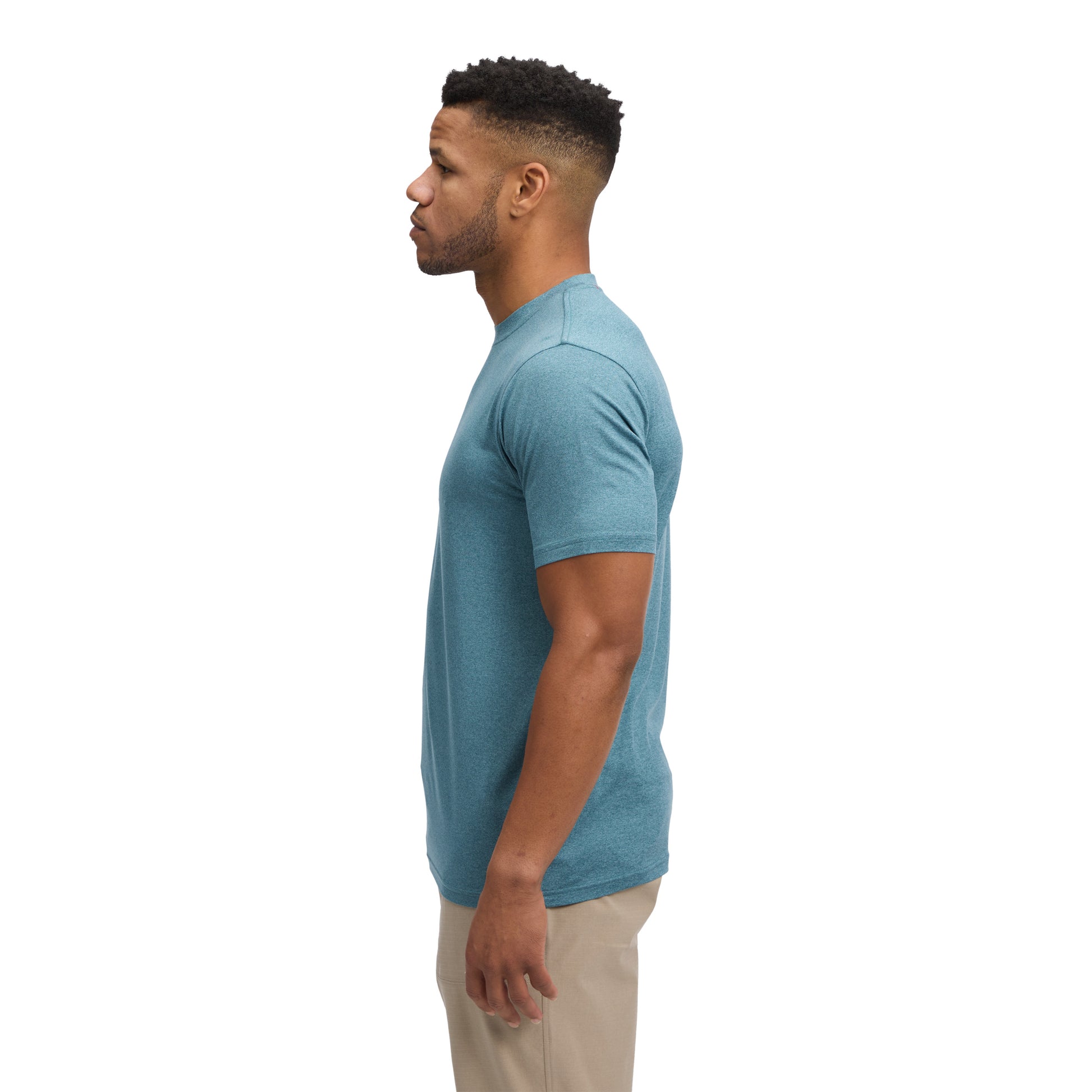 Creek Blue ~ Model is 5' 11" | Chest 40" | Waist 33" | Size Medium/32 