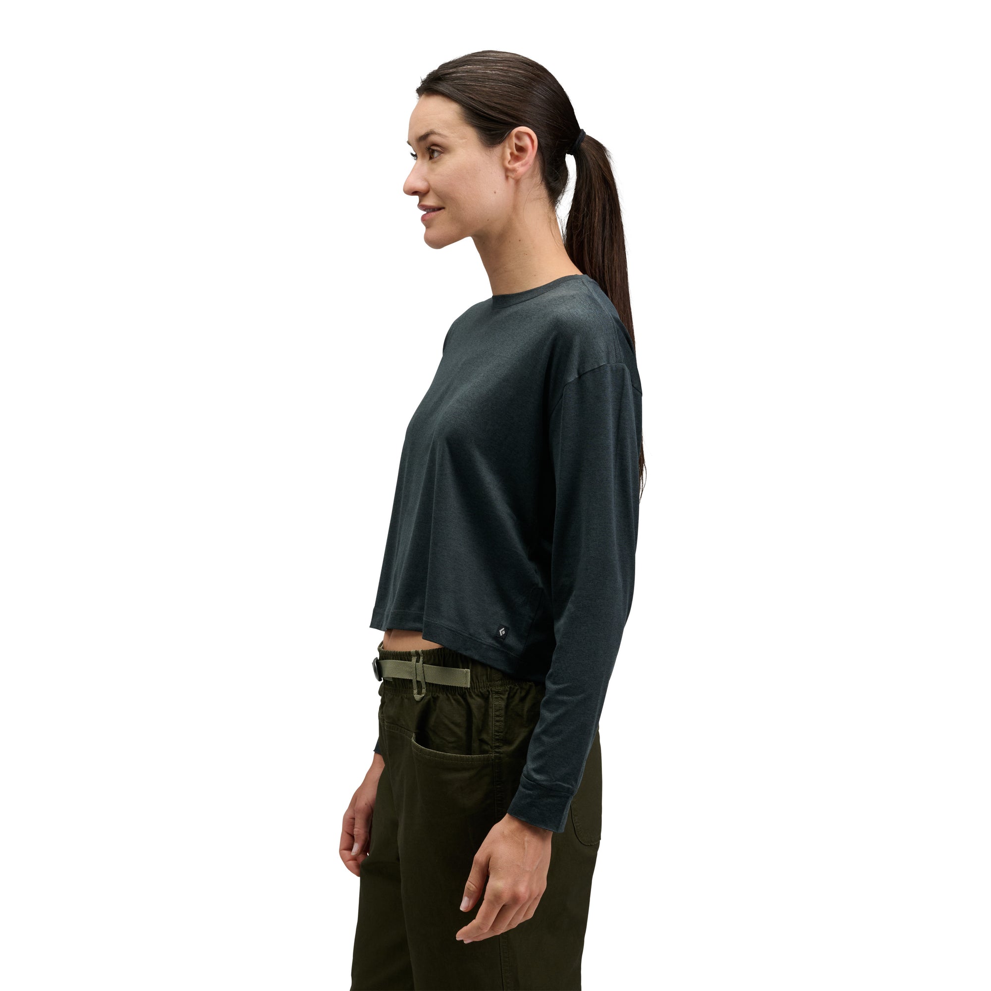 Black ~ Model is 5' 10" | Chest 34" | Waist 27" | Size Small/6