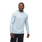 Belay Blue ~ Model is 6' 0" | Chest 40" | Waist 32" | Size Medium/320 