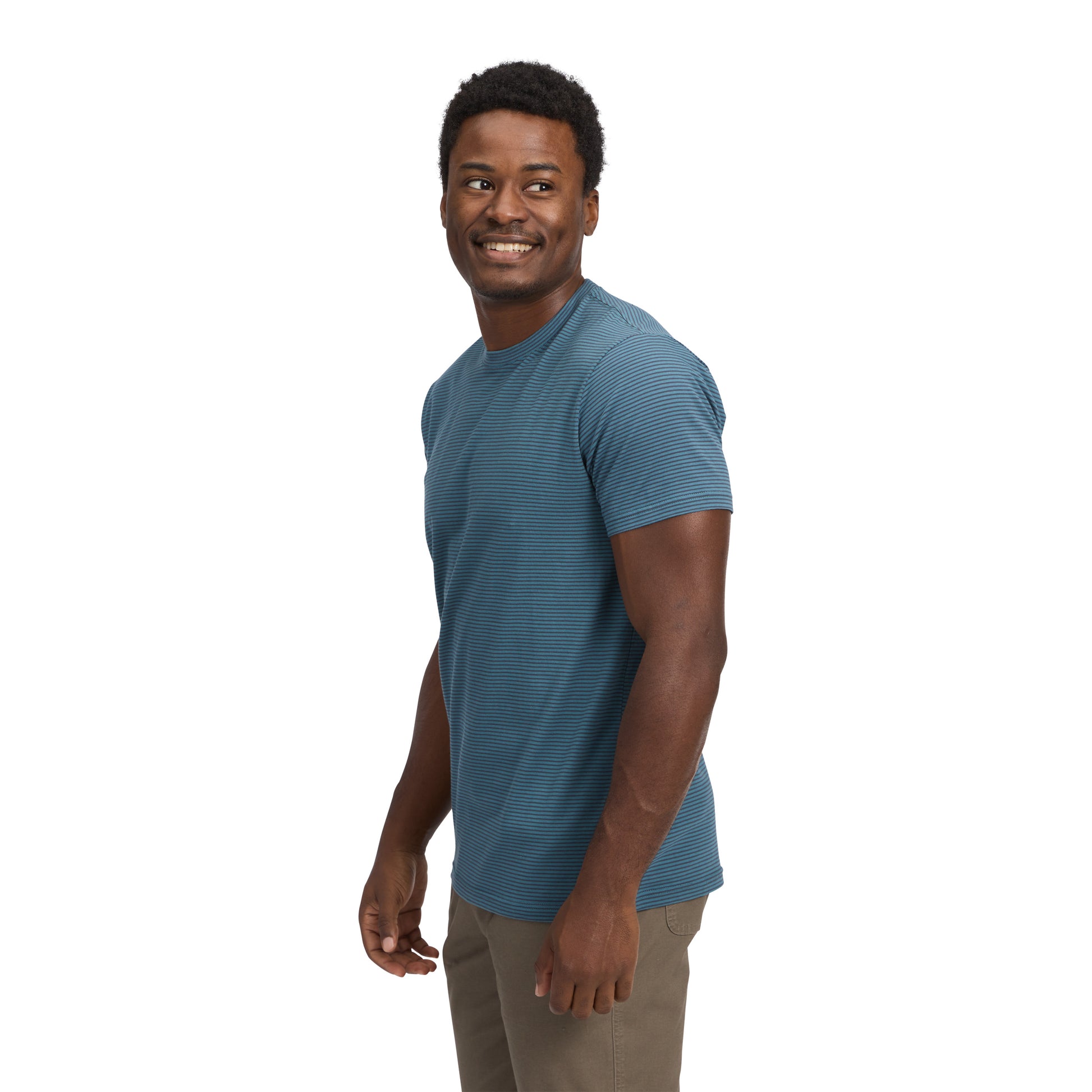 Creek Blue-Charcoal ~ Model is 6' 0" | Chest 40" | Waist 32" | Size Medium/32 