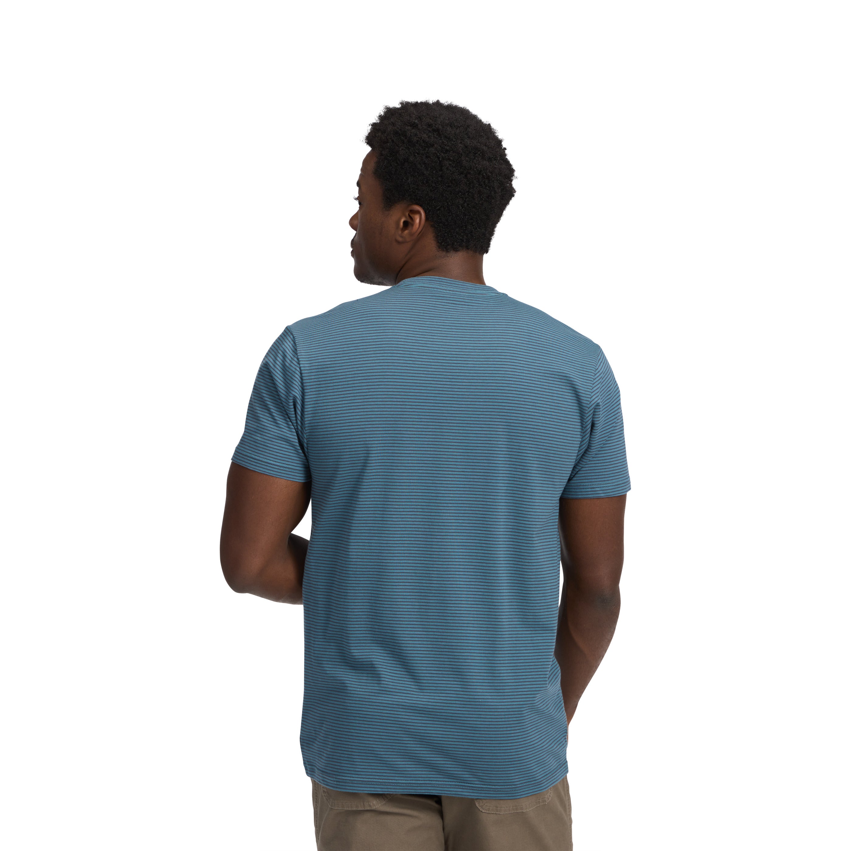 Creek Blue-Charcoal ~ Model is 6' 0" | Chest 40" | Waist 32" | Size Medium/32 