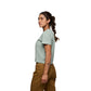 Foam Green-Laurel Green ~ Model is 5' 6" | Chest 34" | Waist 28" | Size Small/6 