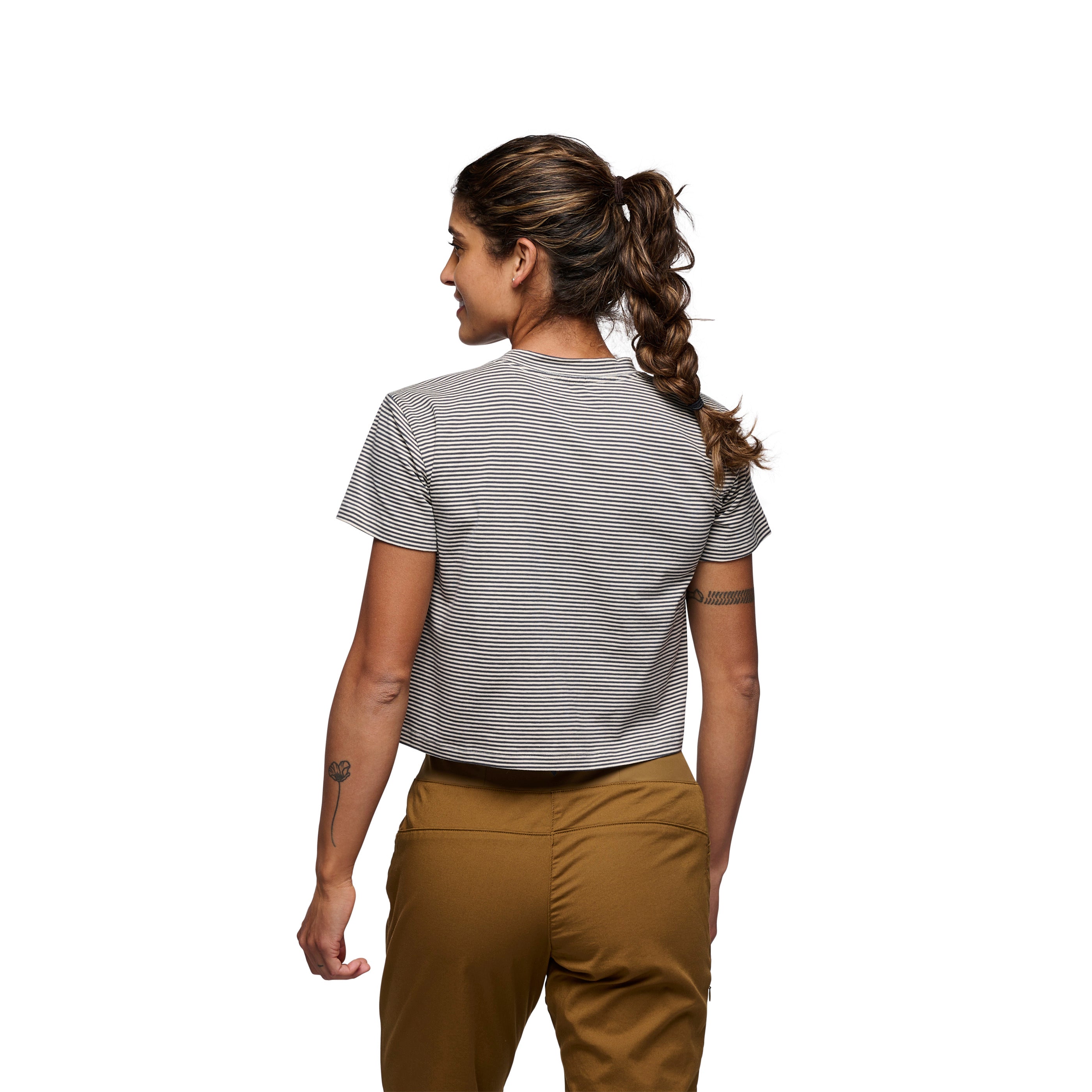 Charcoal-Off White ~ Model is 5' 6" | Chest 34" | Waist 28" | Size Small/6 