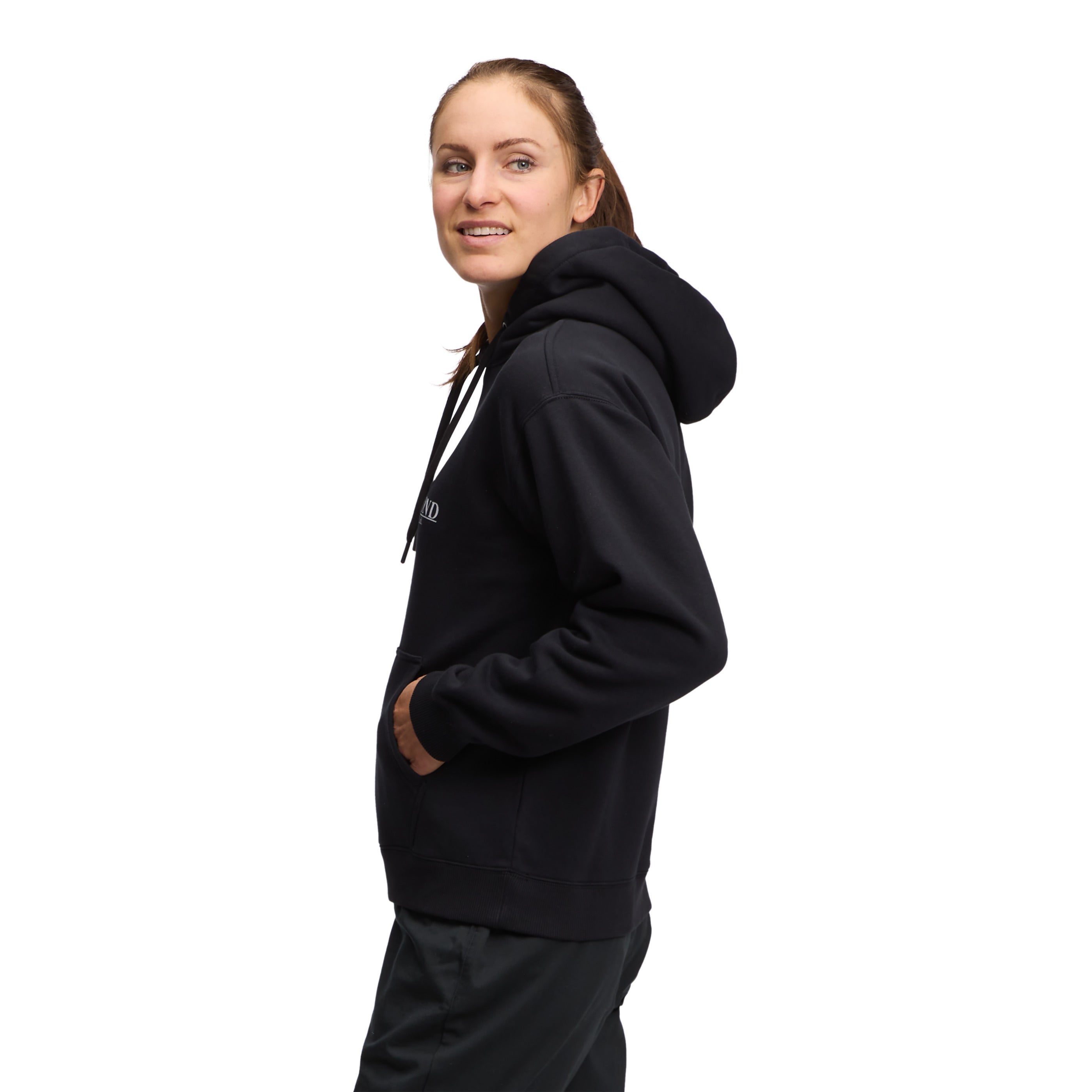 Black ~ Model is 5' 8" | Chest 34" | Waist 28" | Size Small/6 