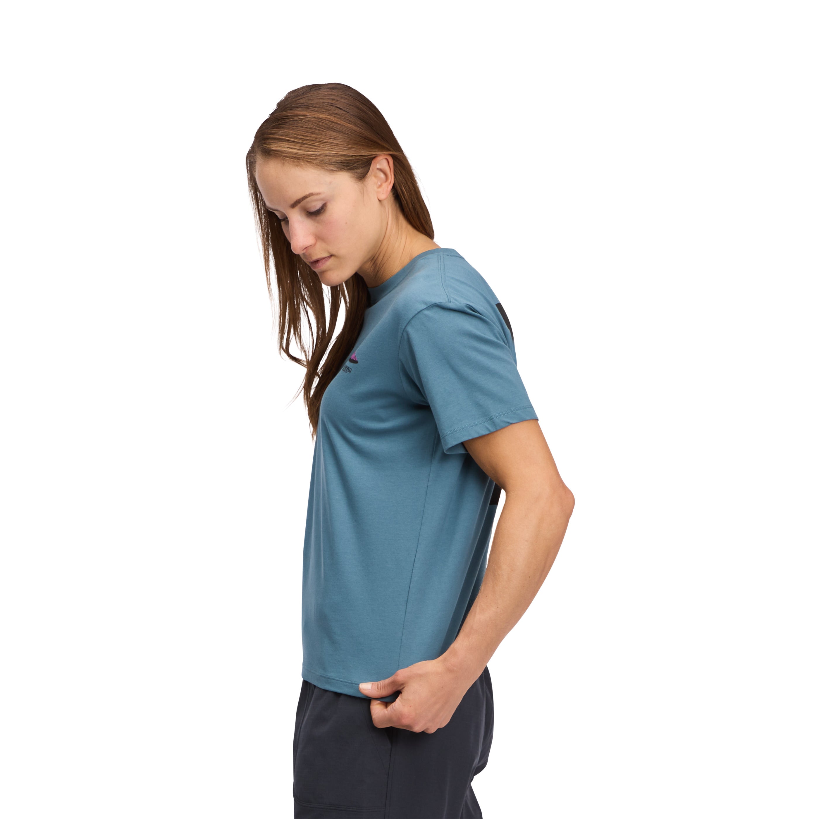 Creek Blue ~ Model is 5' 8" | Chest 34" | Waist 28" | Size Small/6 