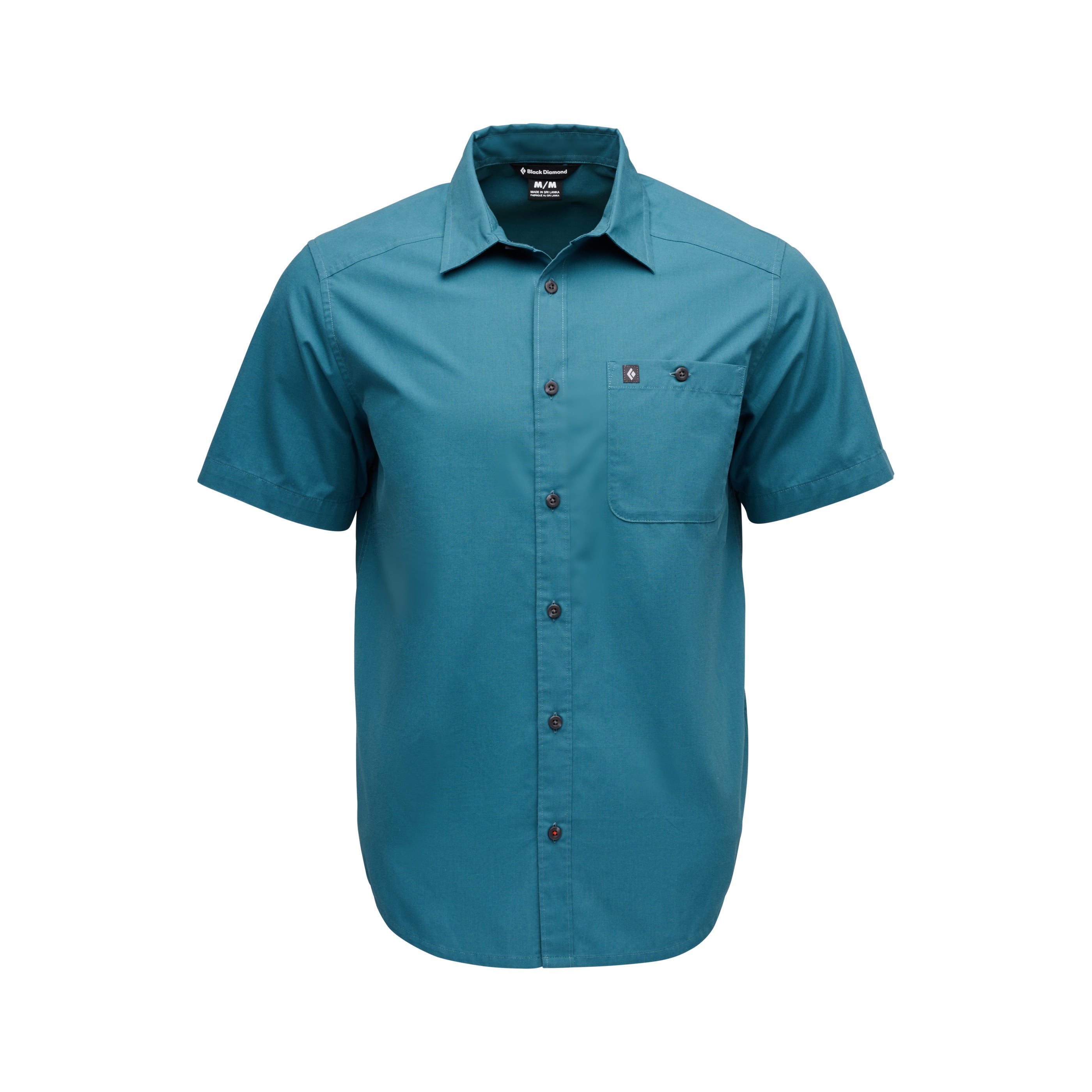 men's dress shirt short sleeve Black Diamond Men's Wingate Short Sleeve Shirt, Creek Blue / S