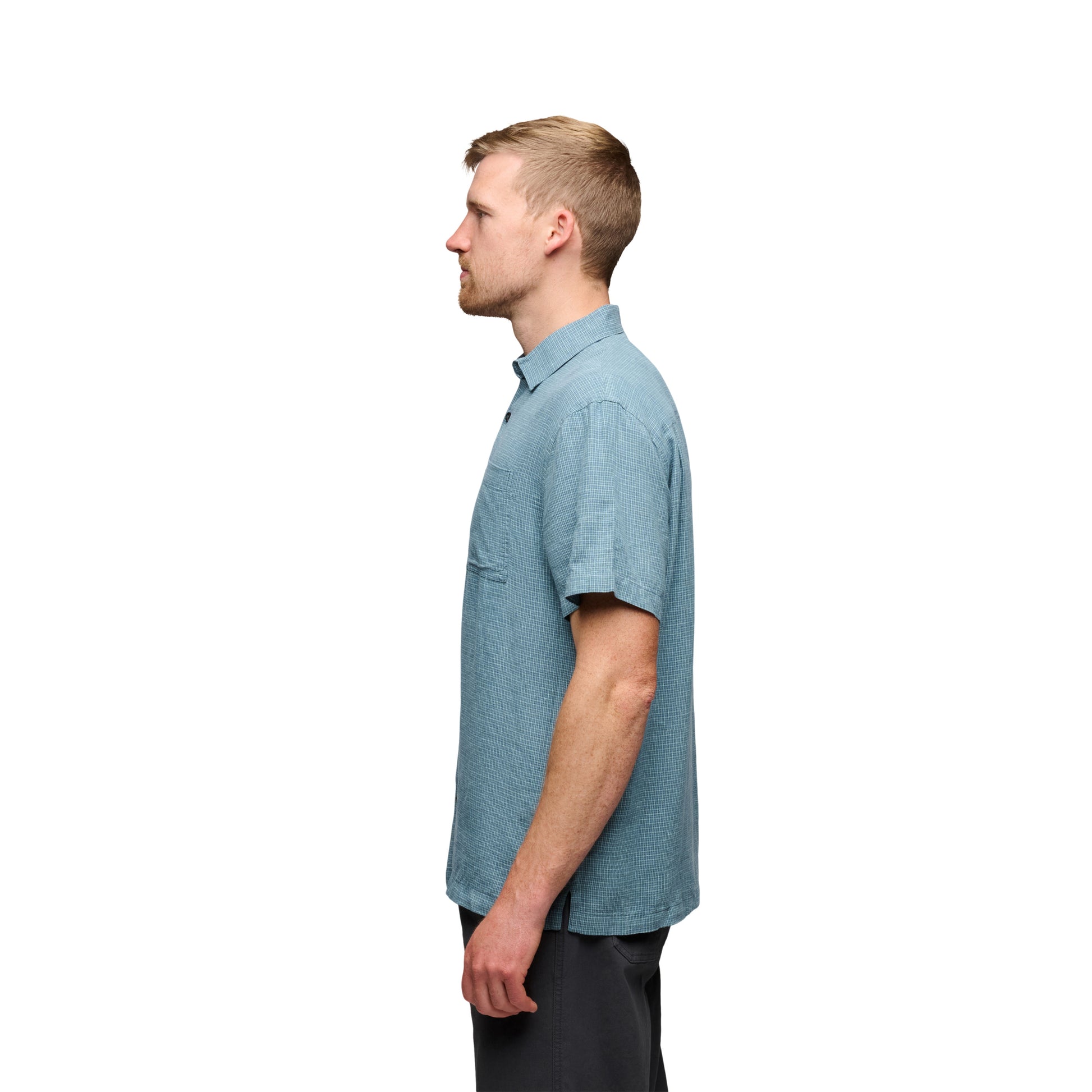 Midnight Blue-Glacier ~ Model Height 6' 0" | Chest 40" | Waist 32" | Size Medium/32