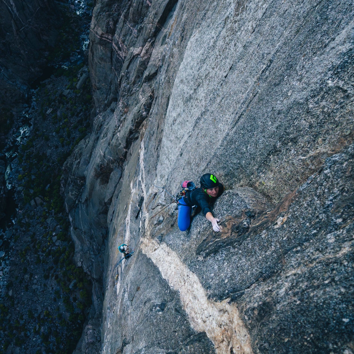 BD athlete Hazel Findlay in the Black Canyon. 