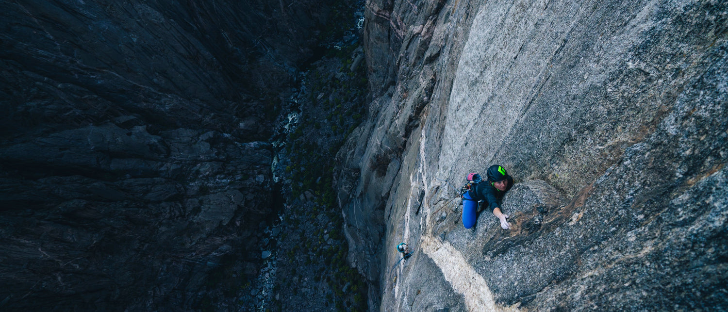 BD athlete Hazel Findlay in the  Black Canyon. 